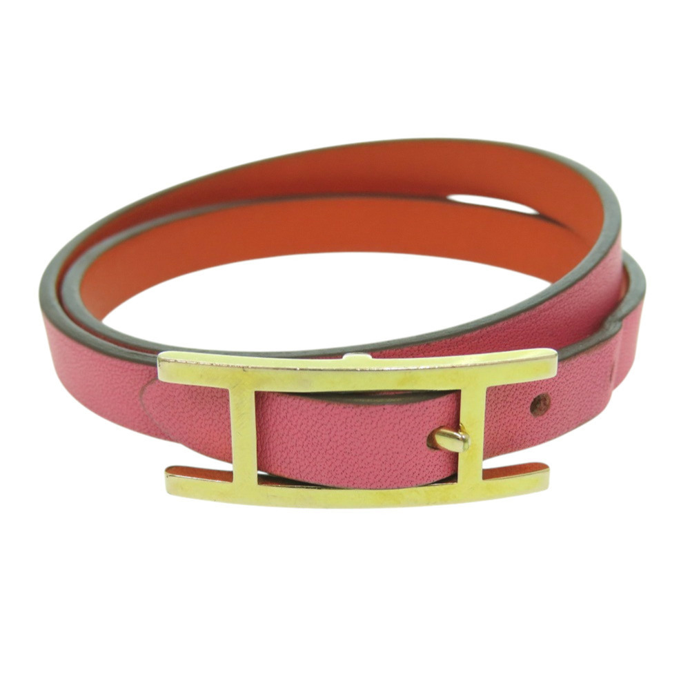 HERMES Pink Charm Bracelet